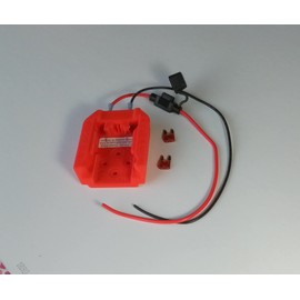 Made by Mitchell M18 Fused Power Dock Compatible for Milwaukee M18 seriesBattery, Quick Connect, Holder Mount DIY, Wired 14AWG, Fused USA PN M18-Q14F