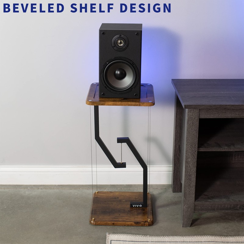 VIVO Anti-Gravity 12 inch Speaker Floor Stand, Floating Modern Speaker