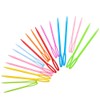 Hekisn Large-Eye Plastic Sewing Needles, 20 Pieces Colorful Safety Lacing