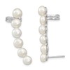 Unbranded 38mm 925 Silver White 5-6mm Freshwater Cultured Pearl Ear