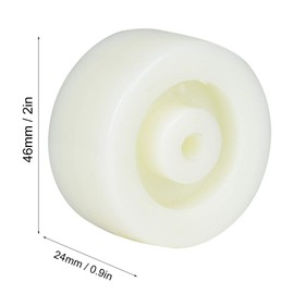 Fafeicy 2 Inch Nylon Roller Wheel, Round Pulley Caster Roller 20KG Maximum Load for Small Flatbed Trucks Product Matching Wheels