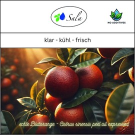 Sala Blood Orange Oil Aroma Essential Blood Orange Oil Natural Organic – for Consumption – 10 ml