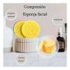 30 Pzs Esponja Facial Comprimida Para Limpieza Y Exfoliación