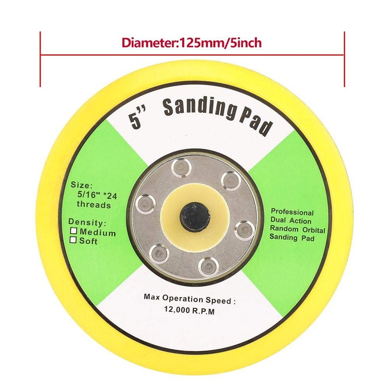 100/125 mm Polishing Tray Grinding Polishing Backing Pad with M8