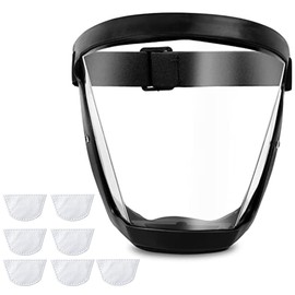 ascavs Face Shield for Grinding and Cutting,Clear Full Face Dust Mask Shield for Woodworking,Suitable for Dust and Debris Protection During Home Decoration, Garden Trimming, and Lawn Mowing