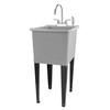 Grey Space Saver Utility Sink by JS Jackson Supplies, Freestanding