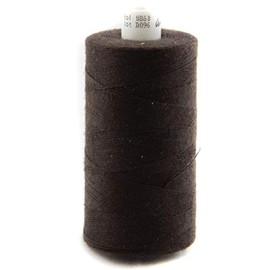 NTS Nähtechnik 1000 m Sewing Thread, Yarn 80, Choice of Colours, Sewing Thread for Medium Weight Fabrics (Dark Brown)