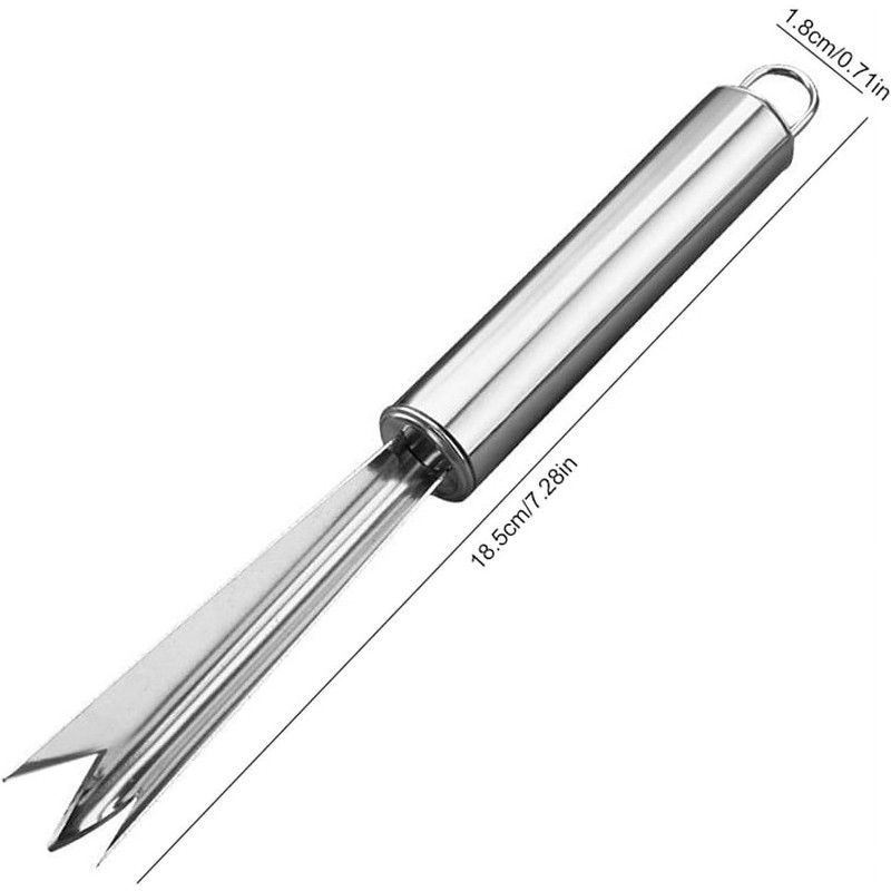 Silver Pineapple Eye Peeler Remover Tool, Multipurpose Pineapple Eye Clip,Pineapple