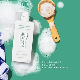 Native Lily Milk & White Sage Body Wash - Natural Moisturizing, Sulfate & Paraben-Free, 18 oz