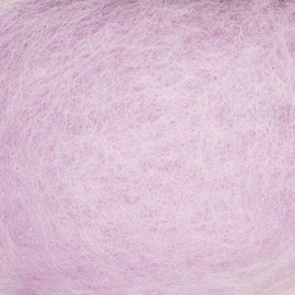Carded Wool For Felting, Needle Felting Wool, Wool Batt, Craft Wool, Single Shade (Group C), 100 grams 3.5 Oz (Wild Orchid (61))