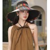 HUAMULAN Wide Brim Women Summer Sun Floppy Hat Beach Bucket