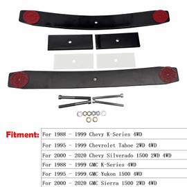 BST BSSP 1.5"-2" Rear Add A Leaf Lift Kit for 1999-2020 Chevy Silverado GMC Sierra 1500 Tahoe Yukon K1500 K2500 K3500, Leaf Spring Leaf Pack Suspension Leveling Lift Kit