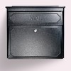 Mail Boss 7172 Townhouse Locking Security Wall Mount Mailbox, Black,
