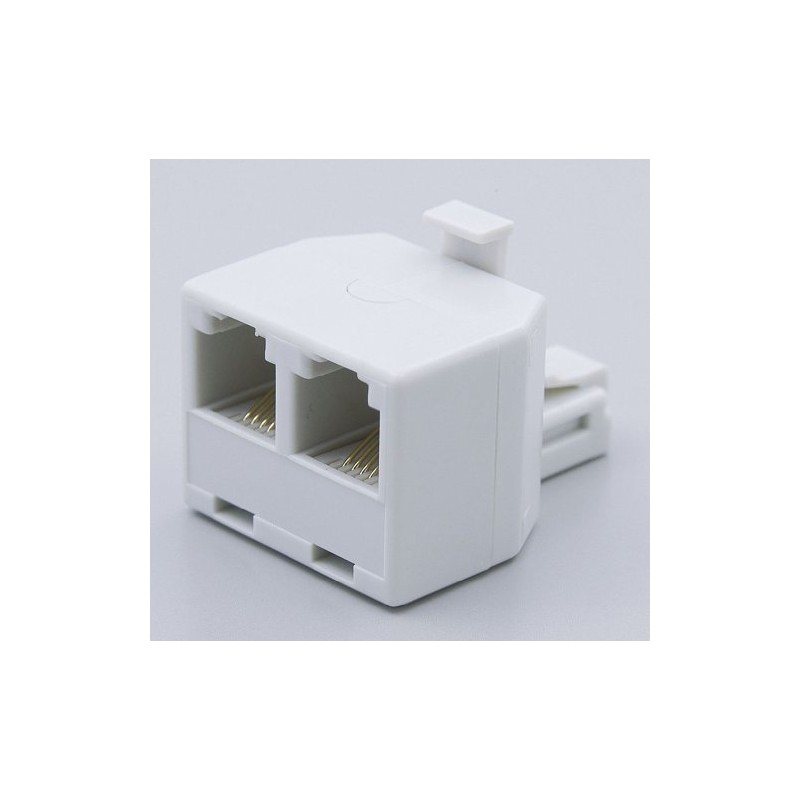 ELPA TEA-004 Double Outlet, For Telephones, 6 Pole-2 Core/4 Core