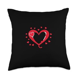 Stethoscope Heart Throw Pillow