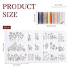Water Soluble Embroidery Patterns,Stick and Stitch Embroidery Paper Wash Away,6Pcs