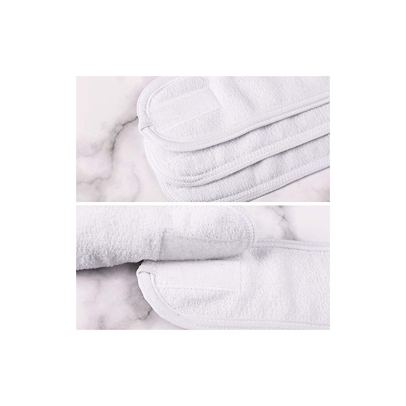 4 diademas de tela de rizo Whaline con velcro, 3.5