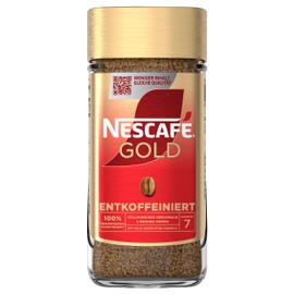 NESCAFÉ GOLD Decaffeinated, Soluble Bean Coffee, Instant Coffee from Exquisite Coffee Beans, Full-bodied & Aromatic, Caffeine-Free, Pack of 1 (1 x 190 g)