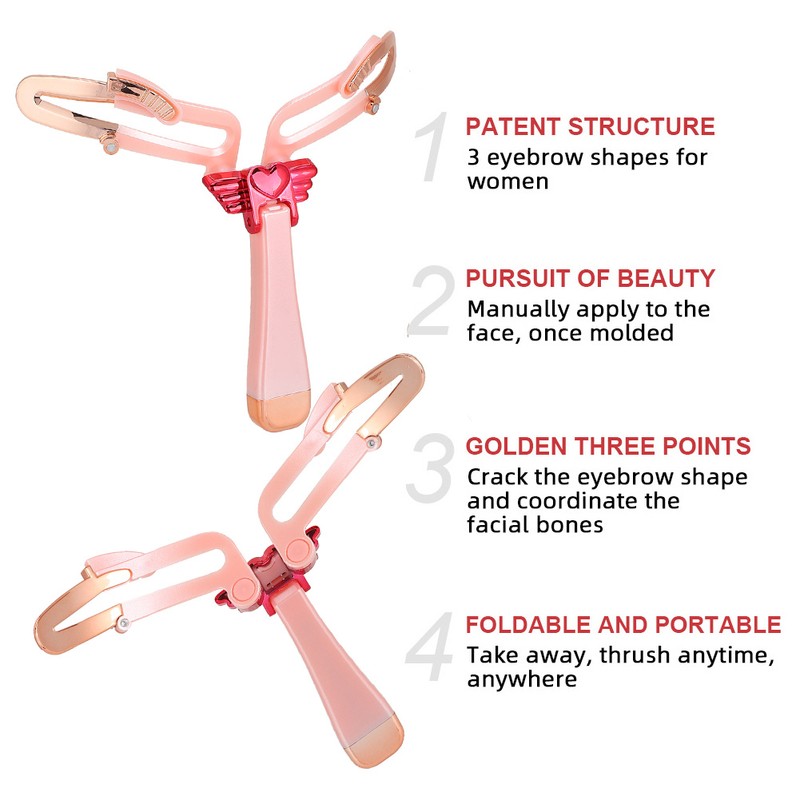 Adjustable Eyebrow Shaper Stencil Handheld Eyebrow Grooming Template Makeup Tool