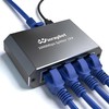WinRaybot Ethernet Splitter, ethernet hub 4 Port gigabit,Ethernet Splitter 1