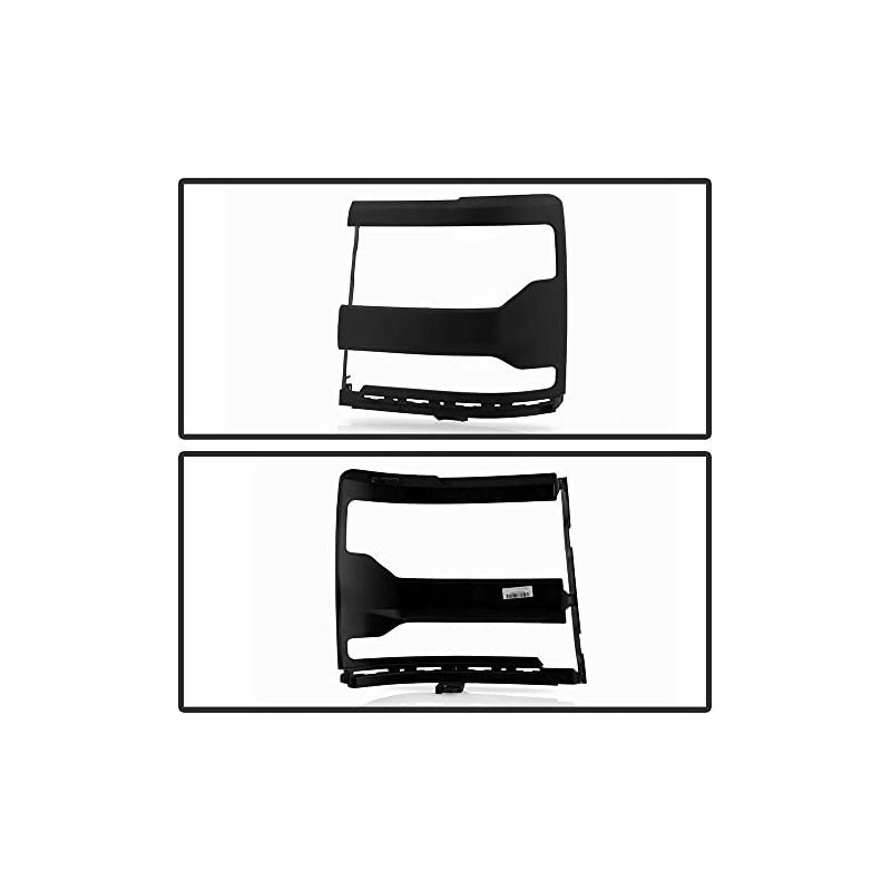 ACANII - For 2016-2018 Chevy Silverado 1500 Matte Black Headlight