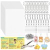 Mcupper 166 Pcs Shrink Plastic Art Kit, 30 Pcs Shrinky