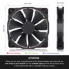 Noctua NF-A20 PWM chromax.black.swap, Ventilador Silencioso, 4 Pines (200x30 mm,