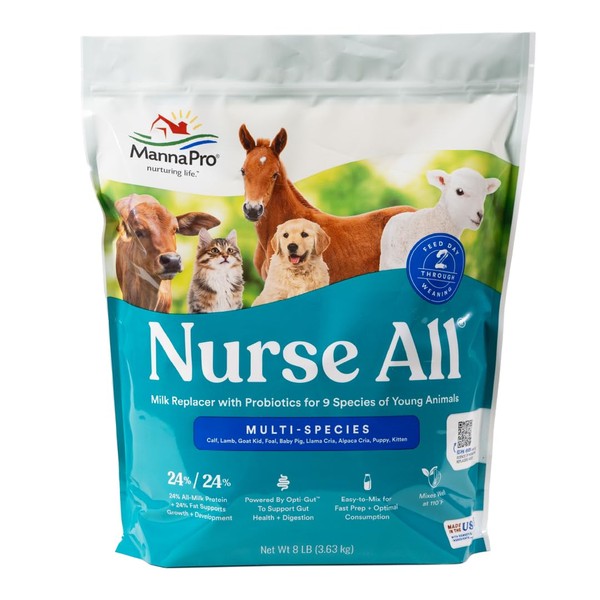 Manna Pro Nurse All® Multi-Species Milk Replacer - Powered by