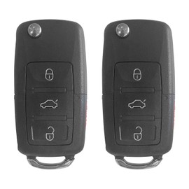 AutoKeyMax Remote Flip Car Key Fob Compatible for 2011-2016 VW JETTA PASSAT BEETLE Remote FCCID:NBG010180T 5K0 837 202 AE (2)