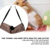 Small Pet Velvet Tunnel Nest Warm Hammock for Hamster Guinea