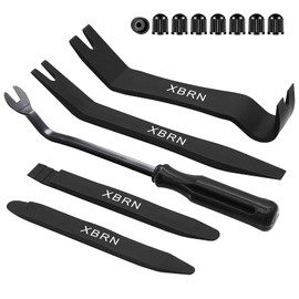 XBRN Auto Trim Removal Tool Kit,13 Pcs Car Panel Door Window Tools Kit,Auto Clip Fastener Remover Pry Tool Set-Black