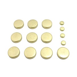 DNJ FPS4214 Freeze Plug Set (Brass) For 03-10 Ford/E-350 Super Duty, E-450 Super Duty, F-250 Super Duty, F-350 Super Duty, F-450 Super Duty, E-350 Club Wagon, Excursion 6.0L V8 OHV Turbocharged