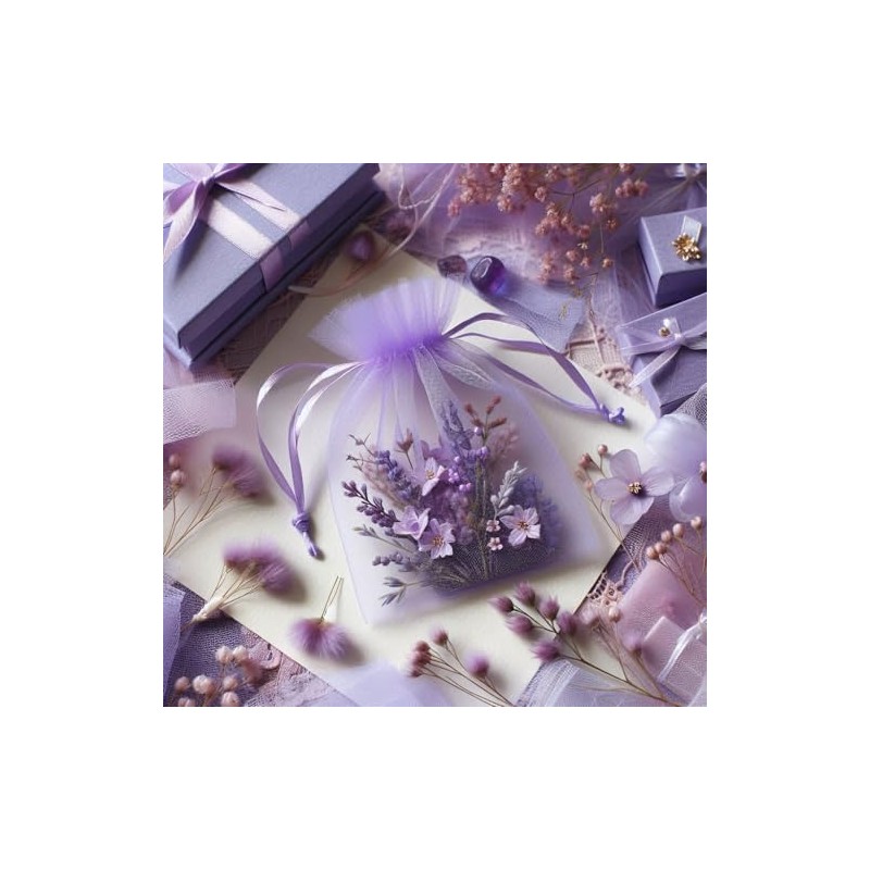 50 pcs Organza Gift Bags (4 x 6 inches)