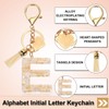 [PATIKIL] Alphabet Initial Letter Key Chain Resin Cute Keychain Tassel