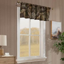 Realtree APX Camouflage Window Valance (16”x60” inches) – Camo Curtains Hunting, Forest and Rustic Drapes for Living Room, Kitchen and Cabin