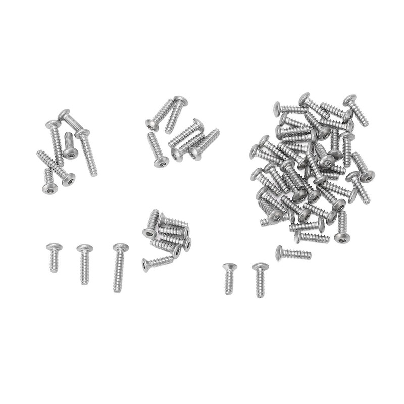 RC Screw Kit Stainless Steel Half Round Head Countersunk Head