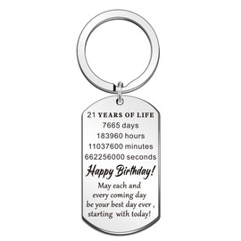 WTOPP16th 18th 21st 30th 40th 50th 60th 65th 70th Happy Birthday Gifts for Women Girls, Best Friend Birthday Gifts for Men Boys, Birthday Present Keepsake Idea (21)