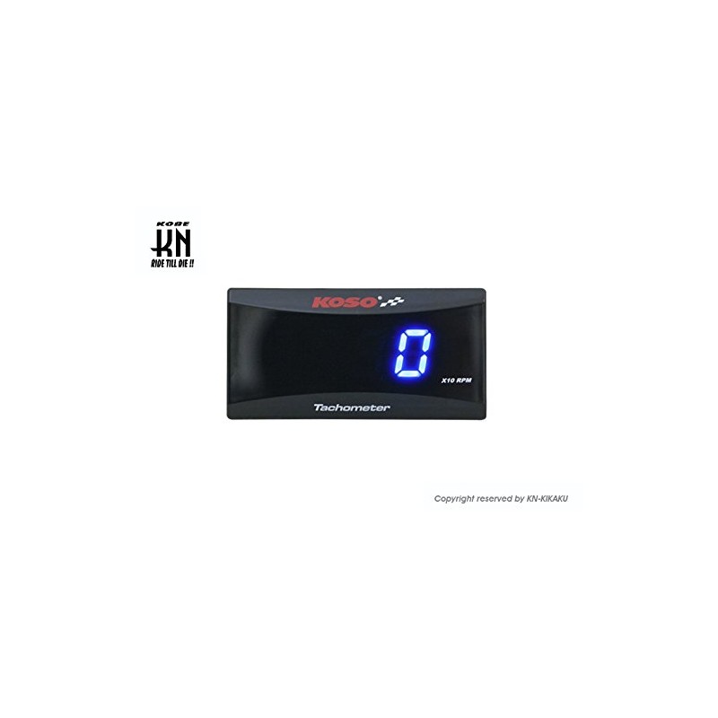 KN Planning KOSO Super Slim Meter Compact Digital Tachometer Motorcycle
