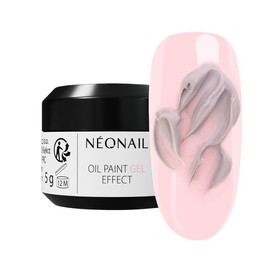 NÉONAIL Oil Paint Gel Effect - Grey - Quiet Impression - 3D Sculpture - Nail Design Gel UV 3D - Builder Gel for Gel Nails - Artificial Nails - 3D Nail Art - 5 g