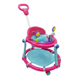 Infanti Andadera para Bebe Con Paseador y Juguetero Musical Rosa Hasta 12 Kg