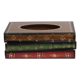 Crafted Retro Wooden Rectangular Paper Cover Case Tissue Box Dispenser Napkin Holder Home Decor (Retro Wooden)