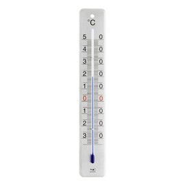 TFA Dostmann Analogue Indoor/Outdoor Thermometer Brushed Stainless Steel L45 x W9 x H280mm
