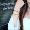 Gold Cuff Bangle for Women Stack Tennis Bracelet Set Tree