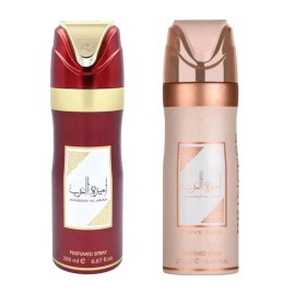 Lattafa (Bundle Pack) Ameerat Al Arab + Ameerat Al Arab Prive Rose Body Spray Deodorant