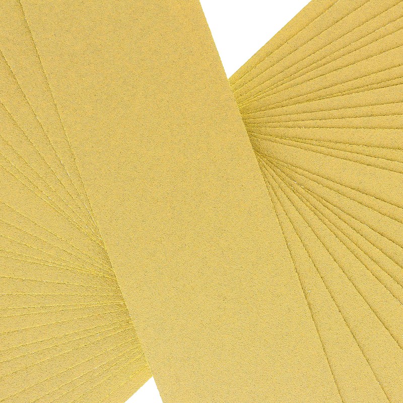 Dura-Gold Premium 80 Grit Gold Pre-Cut PSA Longboard Sandpaper Sheets,
