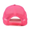 DALIX Trucker Hat Two Toned Mesh Cap in Hot Pink