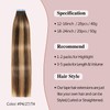 Sunya Tape in Hair Extensions Human Hair Balayage Chocolate Brown