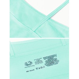 Fruit of the Loom Big Girls Training Bra Value Packs Available in Cotton & Seamless!, Mint/Pink/Grey/White/Nude, Medium