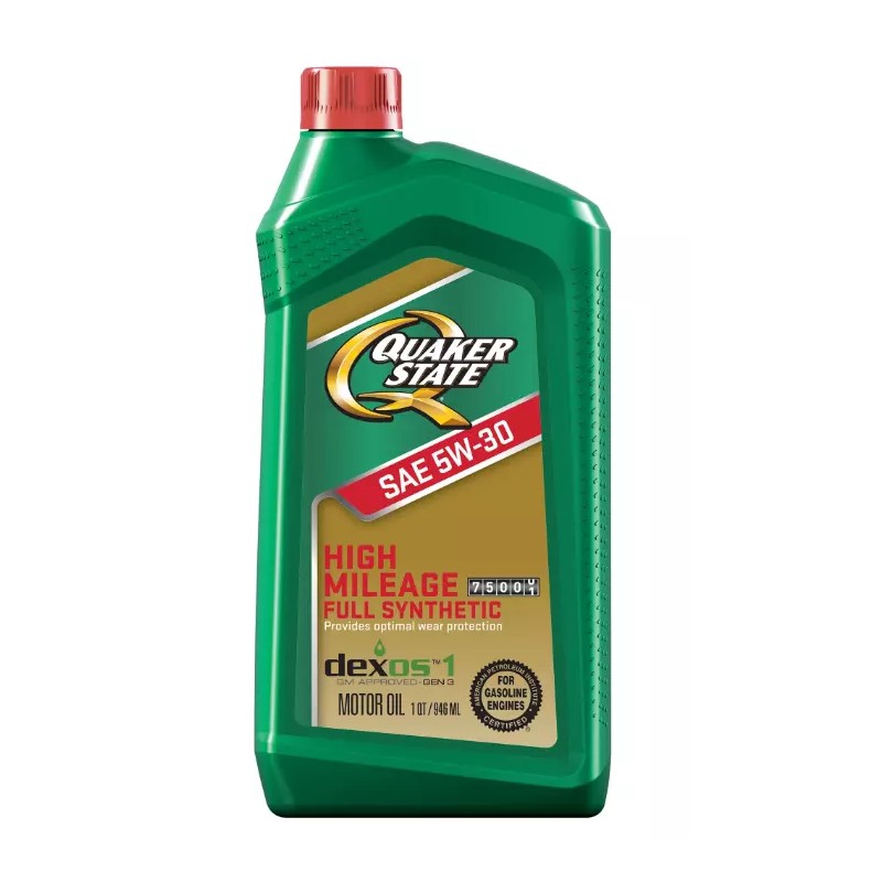 Quaker State Full Synthetic Dexos High Mileage 5W-30 Motor Oil,