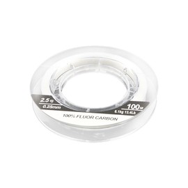 FONGKNOX 100 m 100% Fluorocarbon Fishing Line Premium Quality Leader Line Low Resilience Strong Tension Smooth High Sensitive Anti-Knotting Anti-Curl Freshwater Saltwater Fishing Size 2.5 13.4 lbs/6.1
